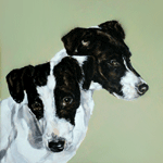 two terriers portrait